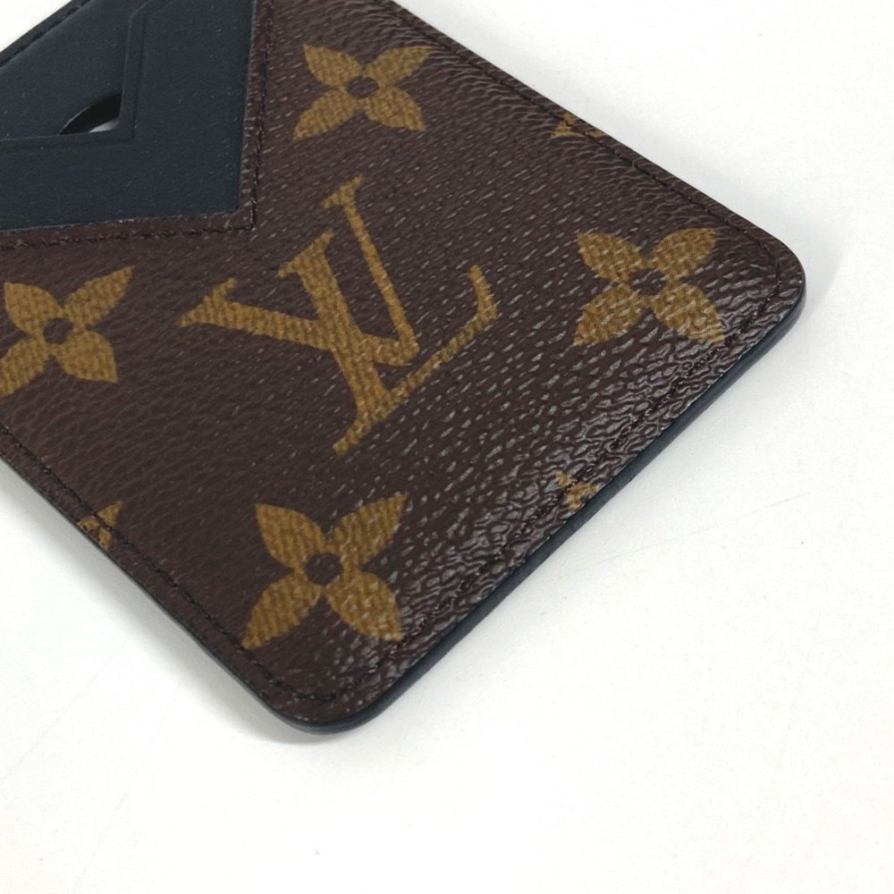 LOUIS VUITTON M13185 Monogram Macassar Porto Carte Magnet Business Card Holde... - Picture 5 of 8